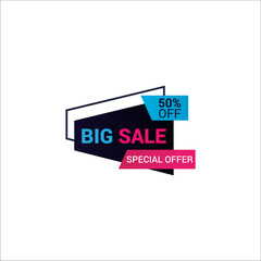 Sale banner template design  Vector illustration.