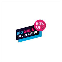 Sale banner template design  Vector illustration.