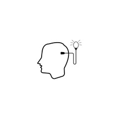 light bulb logo template vector icon illustration