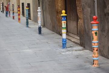 Bolardos decorados, Tarragona