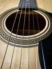 acoustic guitar close up