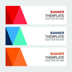 Set of abstract vector banners design. Collection of web banner template. modern template design for web  ads  flyer  poster background