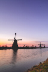 Fototapeta na wymiar Sunrise Kinderdijk
