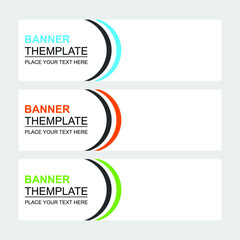 Set of abstract vector banners design. Collection of web banner template. modern template design for web  ads  flyer  poster background