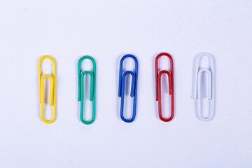Paper clips stock photo