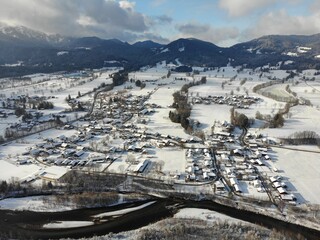 Landschaft in Bayern, Isarwinkel, Brauneck in Lenggries, 
der Voralpenraum