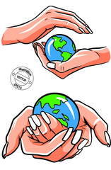 earth in hands