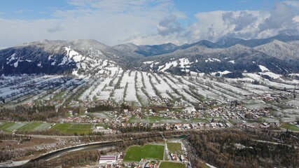 Landschaft in Bayern, Isarwinkel, Brauneck in Lenggries, 
der Voralpenraum
