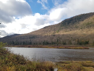 lake in the mountains in autumn