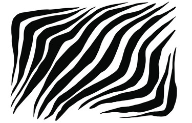 Zebra stripes, animal pattern, EPS 10 vector. Abstract striped background. - obrazy, fototapety, plakaty