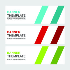 Set of abstract vector banners design. Collection of web banner template. modern template design for web  ads  flyer  poster background