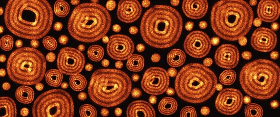 Fototapeta premium close up of a pile of rusty metal nuts