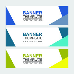 Set of abstract vector banners design. Collection of web banner template. modern template design for web  ads  flyer  poster background