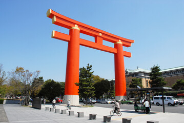 平安神宮　大鳥居　京都市