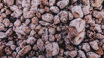 Ciottoli rossi di marmo