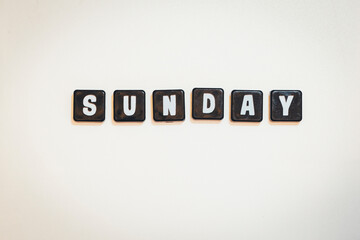 Letter Tiles - Sunday