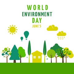 Environmental Protection Day abstract symbol design