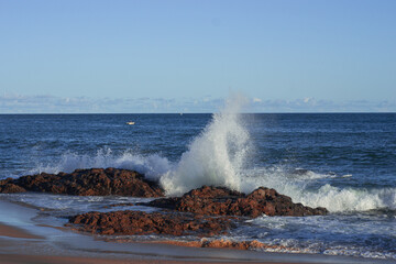 waves on the beach