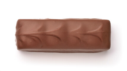Top view of chocolate bar