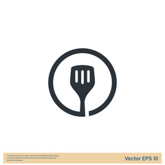 spatula icon vector illustration logo template