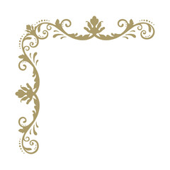 gold and luxury damask ornamental frame