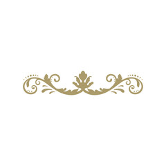 gold and luxury damask ornamental frame