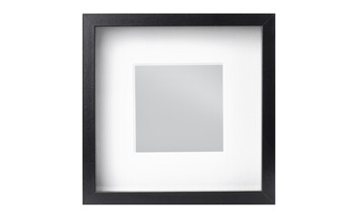 Black modern square photo frame