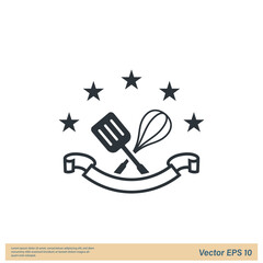 spatula icon vector illustration logo template