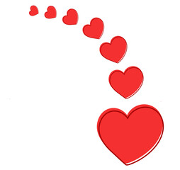 red love symbol heart
