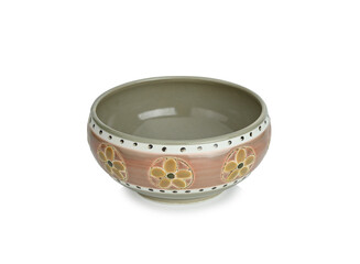 Ceramic bowl japanese isolated on white background