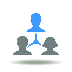 People communication network vector illustration. Social media symbol.