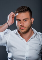 Attractive trendy man