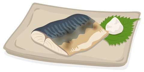 塩鯖・鯖の塩焼き