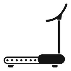Running treadmill icon, simple style
