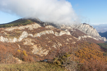 Autumn Landscape of Balkan Mountains and Vratsata pass, Bulgaria