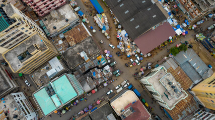 aerial view of Dar es Salaam, Tanzania