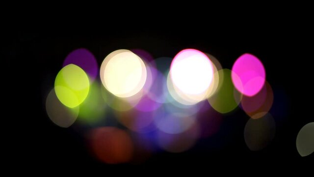 Lens Blur City and Traffic Lights 