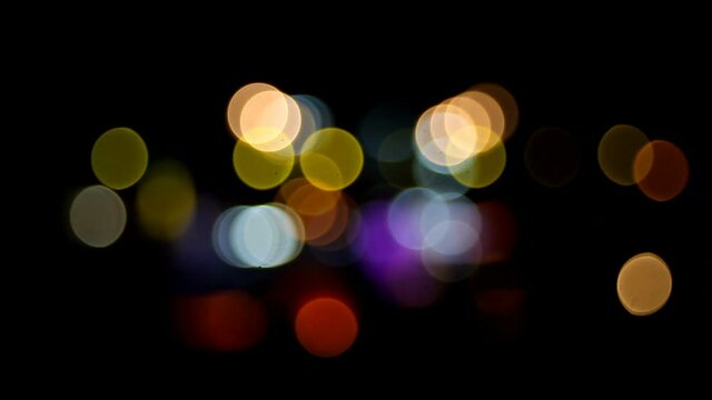 Lens Blur City and Traffic Lights 