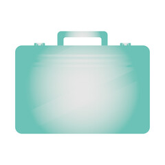 Isolated green medical kit