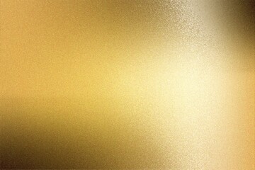 Fototapeta premium Light shining on gold painted metal plate with copy space, abstract texture background