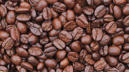 Naklejka premium coffee beans background
