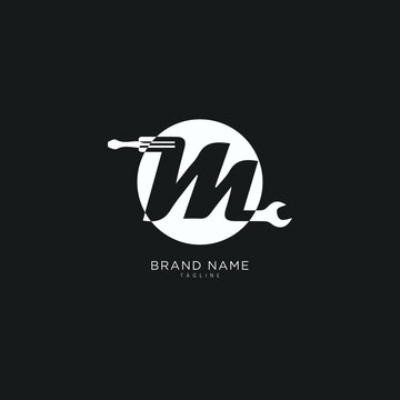 Alphabet letter Initial M, MM logo vector design, minimal, innovative, creative, symbol, sign, monogram, template, logotype, concept, branding for premium business typeface, startup, company etc.
