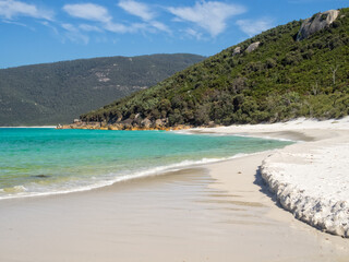 Sandy beach in Little Waterloo Bay - Wilsons Promontory, Victoria, Australia