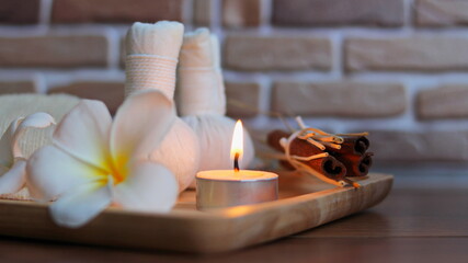 Candles for Spa with stones Dark wallpapers