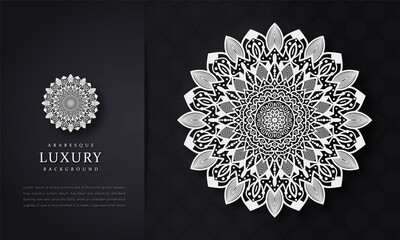 Luxury mandala background with golden  pattern arabic islamic east style.decorative mandala for print, poster, cover, brochure, flyer, banner, Beautiful card, Figure mandala for coloring