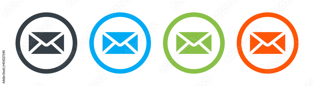 Poster message envelope icon. vector illustration