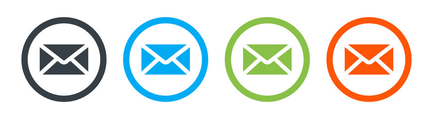 Message envelope icon. Vector illustration
