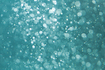 Blue bokeh from natural water