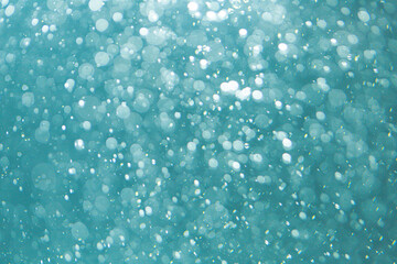 Blue bokeh from natural water