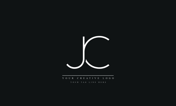Letter Logo Design with Creative Modern Trendy Typography JC CJ J C